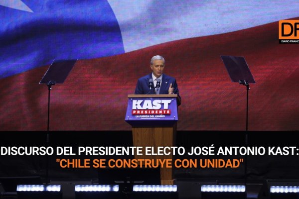 <p>Elecciones 2025 | Discurso del Presidente electo José Antonio Kast: "Chile se construye con unidad"</p>