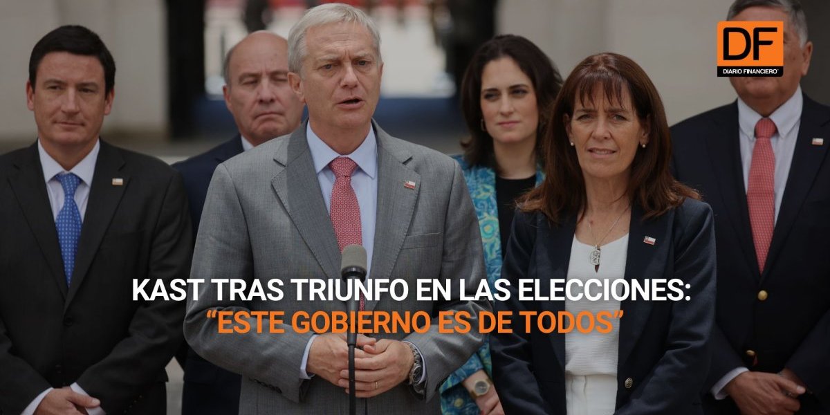 <p>Ahora en DF | Kast tras triunfo en las elecciones: “Este gobierno es de todos”</p>