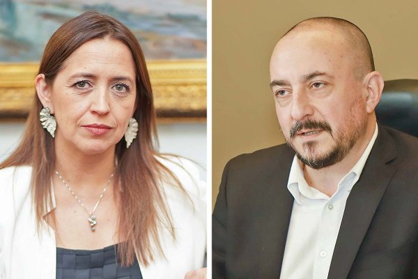 <p>Carolina Saravia, directora (s) del SII, y Ricardo Pizarro, defensor nacional del Contribuyente. Fotos: Verónica Ortíz y Julio Castro</p>