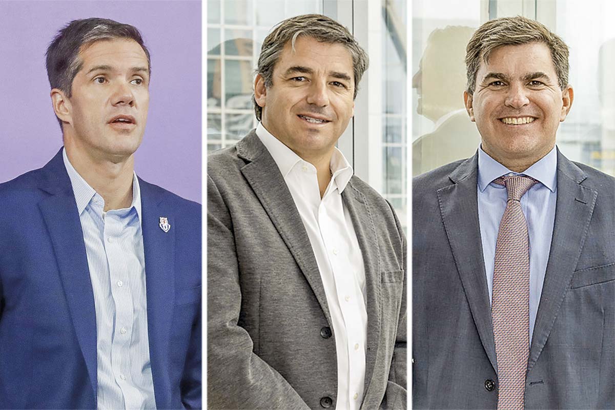 <p>Michael Clark, exdirector de Sartor AGF. Pedro Pablo Larráin, exdirector de Sartor AGF. Rodrigo Bustamante, exdirector de Sartor AGF.</p>