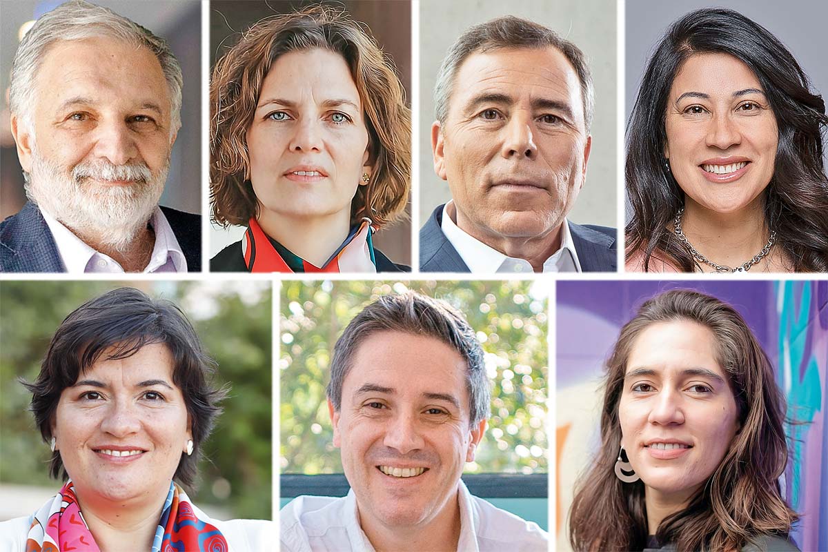 <p>Eduardo Bitran, exvicepresidente ejecutivo de Corfo. Carolina Torrealba, exsubsecretaria de Ciencia, Tecnología, Conocimiento e Innovación. Francisco Guzmán, presidente de la ACTI. Varinka Farren, directora ejecutiva Hub APTA. Silvana Becerra, subdirectora de Desarrollo Tecnológico y Comercialización, Uandes. Eduardo Wallach, fundador de Kura Biotech. Florencia Mesa, directora ejecutiva de Climatech Chile.</p>