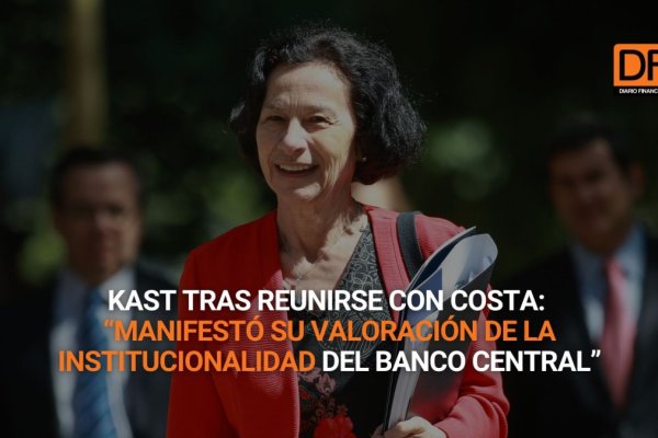 <p>Ahora en DF | Kast tras reunirse con Costa: “manifestó su valoración de la institucionalidad del Banco Central”</p>