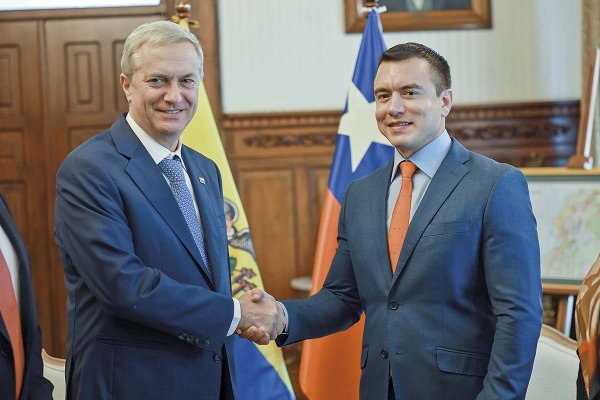 <p>Kast se reunió con el Presidente ecuatoriano, Daniel Noboa.</p>