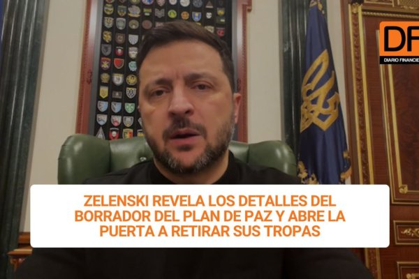 <p>Ahora en DF | Zelenski revela los detalles del borrador del plan de paz y abre la puerta a retirar sus tropas</p>