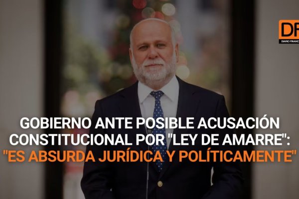 <p>Ahora en DF | Gobierno ante posible acusación constitucional por "ley de amarre": "Es absurda jurídica y políticamente"</p>