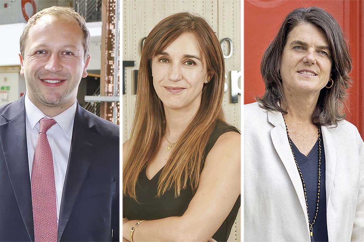 <p>Alejandro Weber, Natalia González y Bettina Horst.</p>