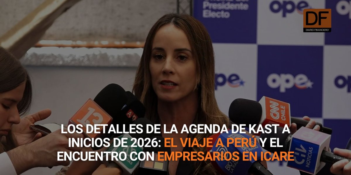 <p>Ahora en DF | Los detalles de la agenda de Kast a inicios de 2026: el viaje a Perú y el encuentro con empresarios en Icare</p>