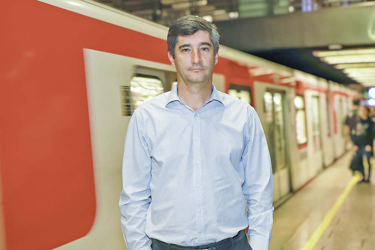 <p>Felipe Bravo, gerente general de Metro de Santiago Foto: Julio Castro</p>