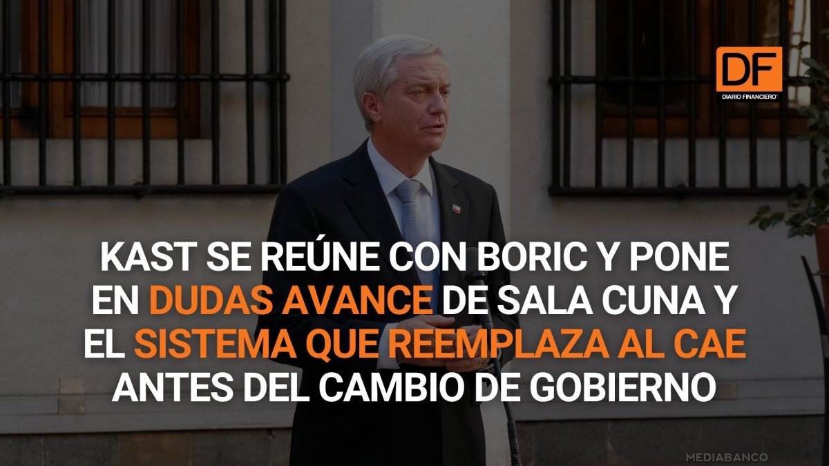 <p>Ahora en DF | Kast se reúne con Boric y pone en dudas avance de sala cuna y el sistema que reemplaza al CAE antes del cambio de Gobierno</p>