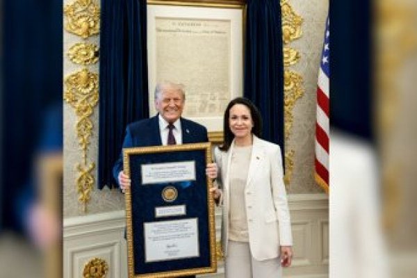 <p>Ahora en DF SUD | Trump confirma haber recibido el Nobel de la Paz de María Corina Machado</p>