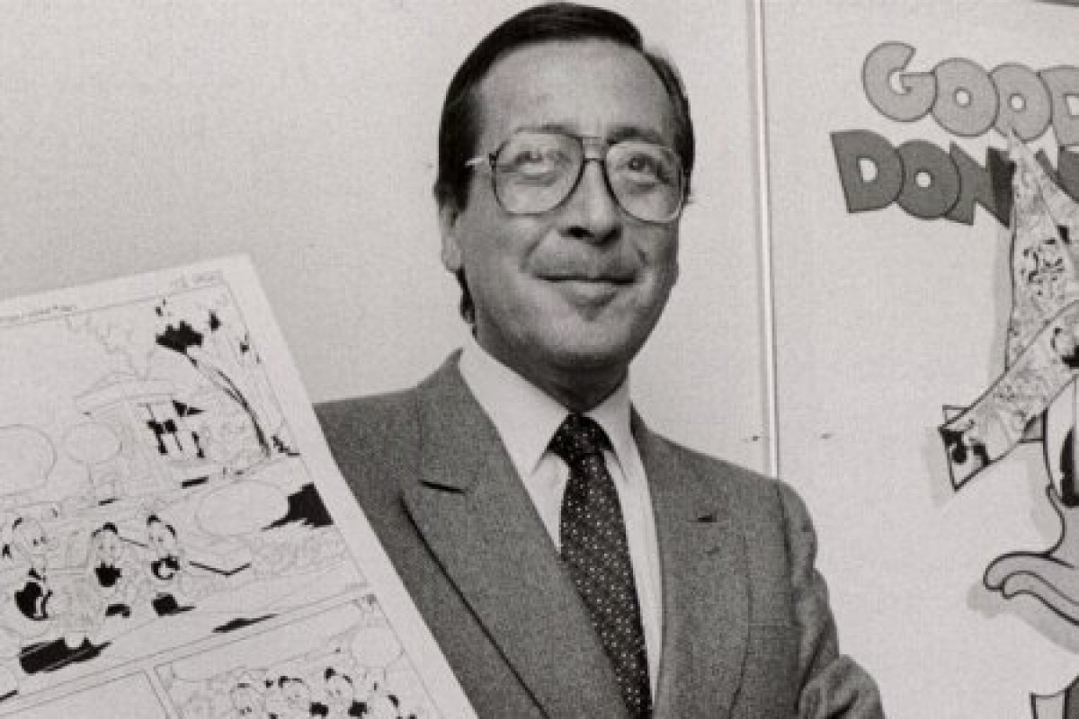 <p>Vicar, dibujante del Pato Donald y el "guaso" Ramón, llega a la Biblioteca Nacional</p>