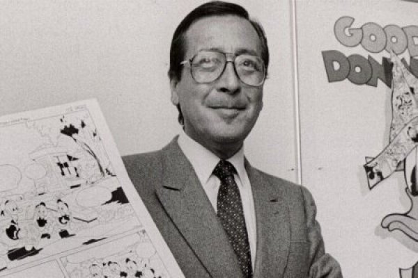Vicar, dibujante del Pato Donald y el "guaso" Ramón, llega a la Biblioteca Nacional