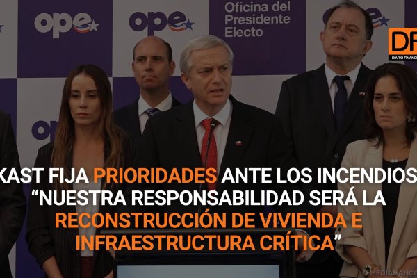 <p>Ahora en DF | Kast fija prioridades ante los incendios: “Nuestra responsabilidad será la reconstrucción de vivienda e infraestructura crítica”</p>