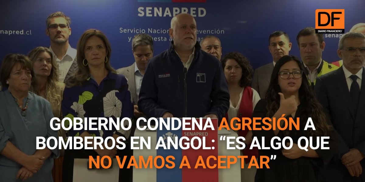 <p>Ahora en DF | Gobierno condena agresión a Bomberos en Angol: “Es algo que no vamos a aceptar”</p>