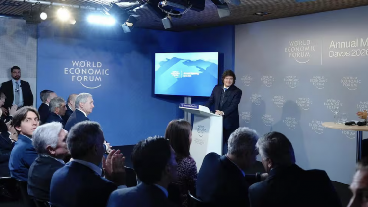 <p>Milei arrancó la actividad en Davos: qué quieren saber los bancos y las empresas y el rol de EEUU</p>