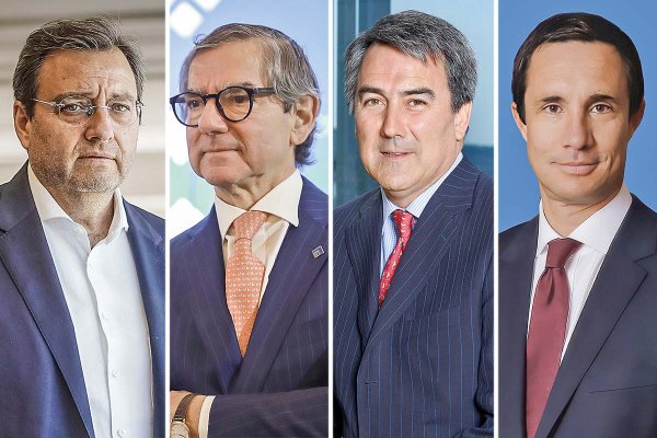 <p>Óscar Hasbún nuevo presidente de CSAV y director de Quiñenco y Banco de Chile. Pablo Granifo nuevo presidente de CCU y lq Inversiones Financieras. Jean-Paul Luksic nuevo vicepresidente de Banco de Chile. Juan Carlos Jobet nuevo presidente de Enex. Fotos: Julio Castro y Archivo </p>