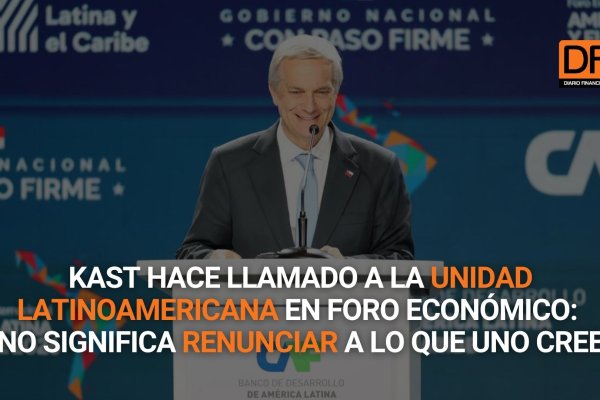 <p>Ahora en DF | Kast hace llamado a la unidad latinoamericana en Foro Económico: “No significa renunciar a lo que uno cree”</p>
