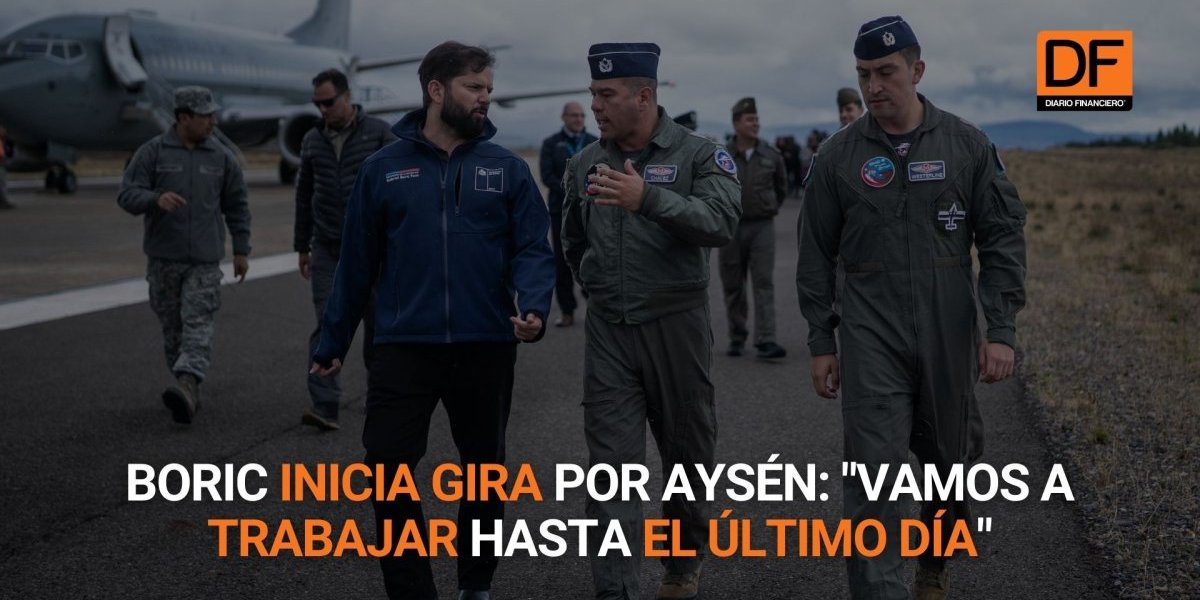 <p>Ahora en DF | Boric inicia gira por Aysén: "Vamos a trabajar hasta el último día"</p>