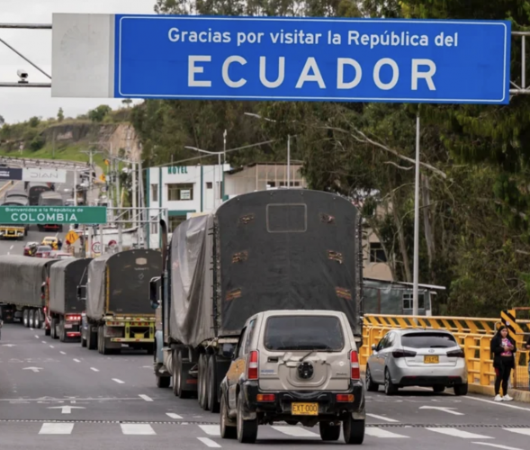 <p>Aranceles de 30% entre Colombia y Ecuador entraron en vigor hoy: camiones se acumulan en la frontera entre ambos países</p>
