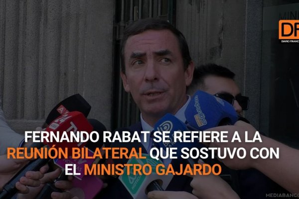 <p>Ahora en DF | Fernando Rabat se refiere a la reunión bilateral que sostuvo con el ministro Gajardo</p>