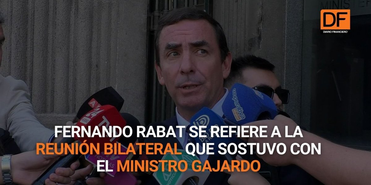 <p>Ahora en DF | Fernando Rabat se refiere a la reunión bilateral que sostuvo con el ministro Gajardo</p>