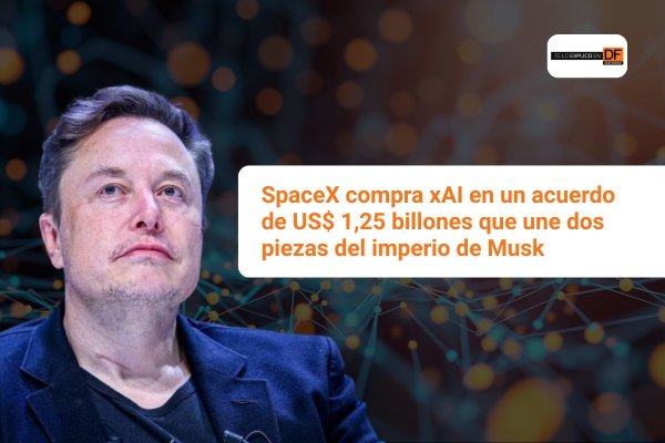 <p>Te lo explico en DF | SpaceX compra xAI en un acuerdo de US$ 1,25 billones que une dos piezas del imperio de Musk</p>