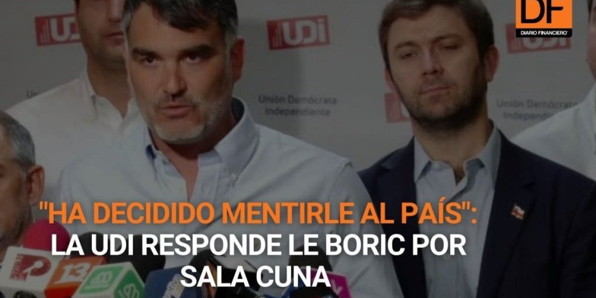 <p>Ahora en DF | UDI responde a Boric por proyecto de sala cuna: "Estamos disponibles a aprobarlo, pero hay que legislar bien"</p>