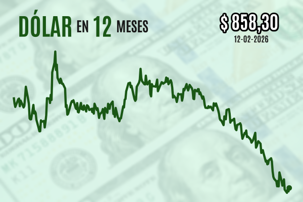 <p>Dólar cierra al alza cerca de $ 860 en medio de fuertes caídas de los metales y de la renta variable global</p>