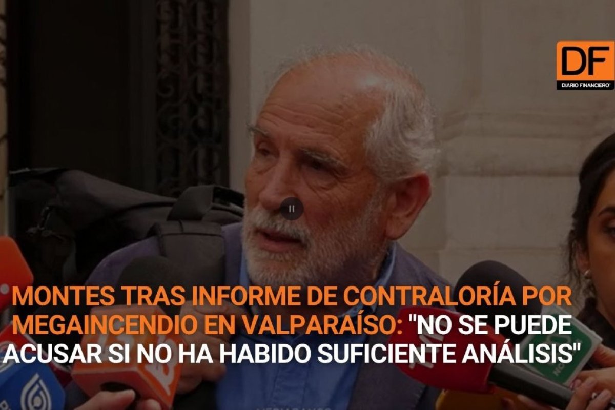 <p>Ahora en DF | Montes tras informe de Contraloría por megaincendio en Valparaíso: "No se puede acusar si no ha habido suficiente análisis"</p>
