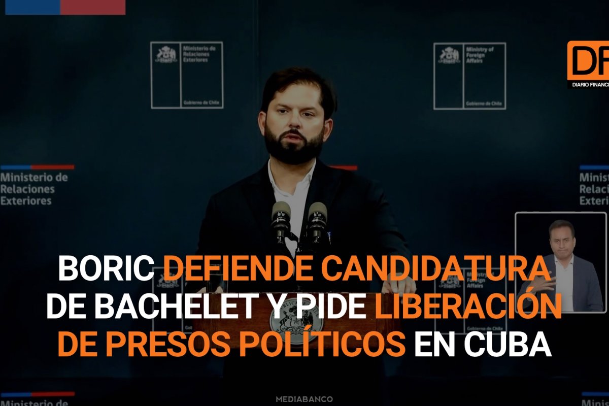 <p>Ahora en DF | Boric defiende candidatura de Bachelet y pide liberación de presos políticos en Cuba</p>