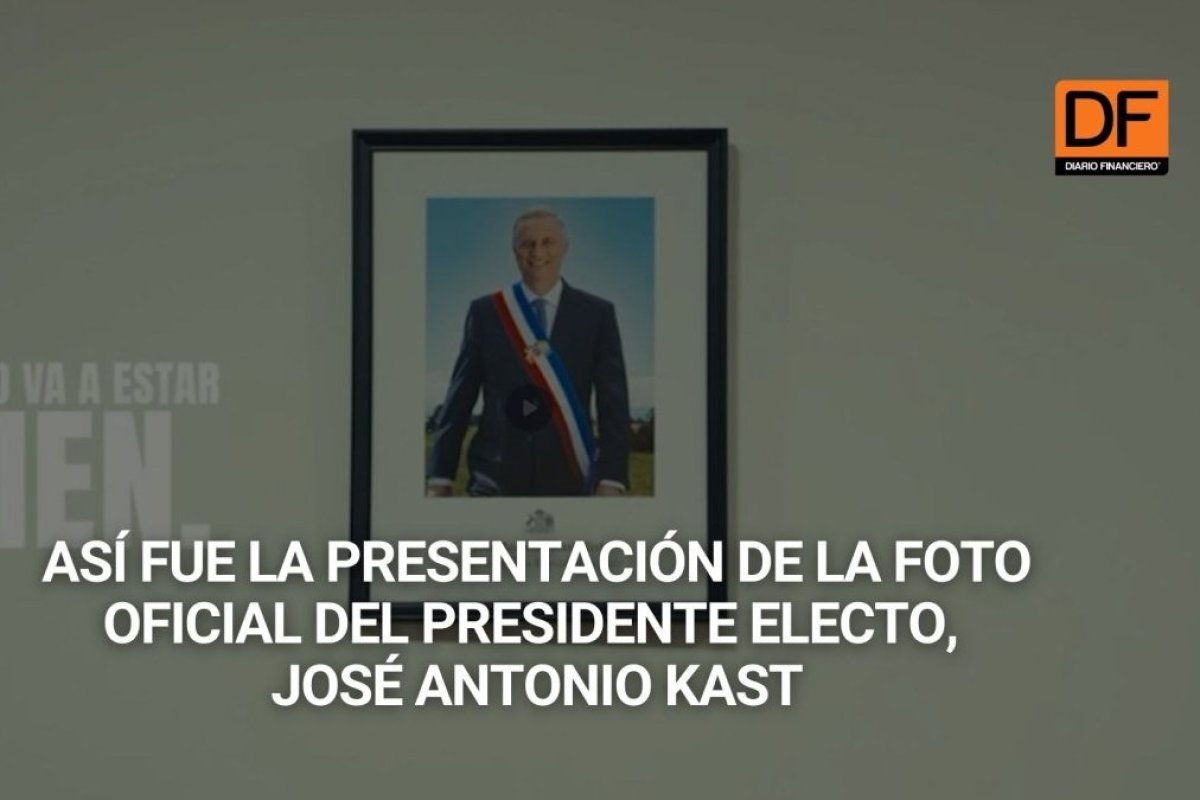 Ahora en DF | Así fue la presentación de la foto oficial del presidente electo, José Antonio Kast