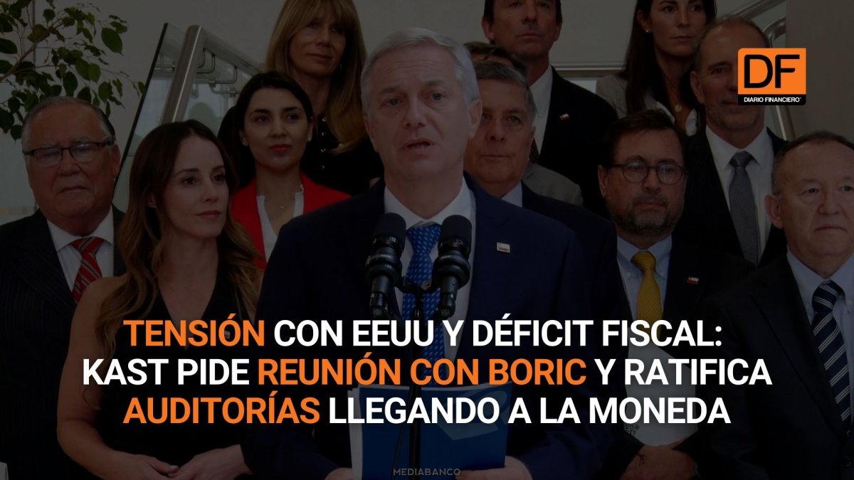<p>Ahora en DF | Tensión con EEUU y déficit fiscal: Kast pide reunión con Boric y ratifica auditorías llegando a La Moneda</p>