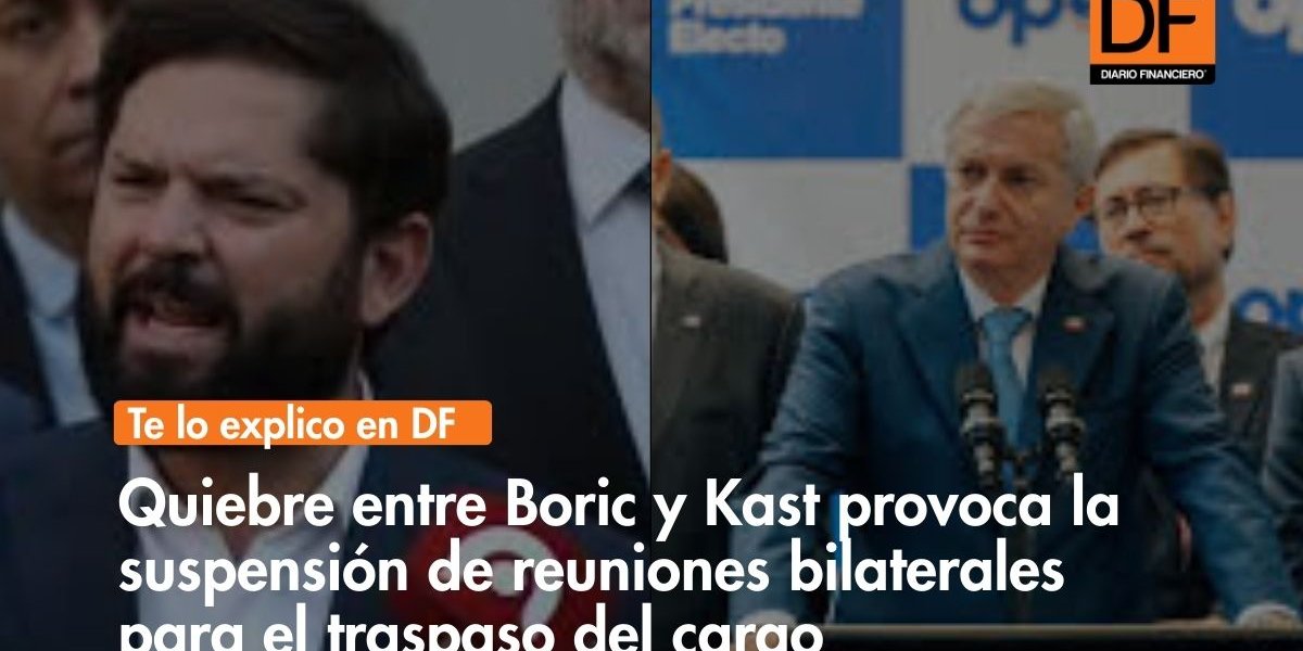 <p>Te lo explico en DF | Quiebre entre Boric y Kast provoca la suspensión de reuniones bilaterales para el traspaso del cargo</p>