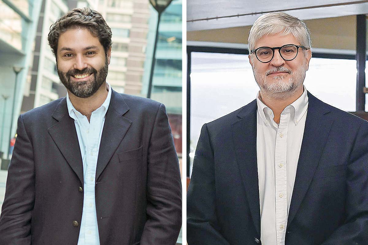 <p>Julio Pertuzé, profesor asociado de la UC. Fernando Lefort, director de Prudential AFP. Fotos: Verónica Ortíz y Archivo</p>
