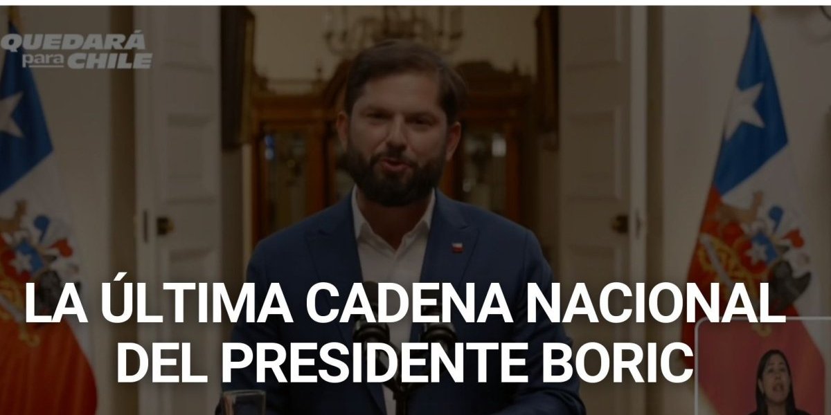 <p>Cambio de mando | Presidente Boric realiza su última cadena nacional</p>
