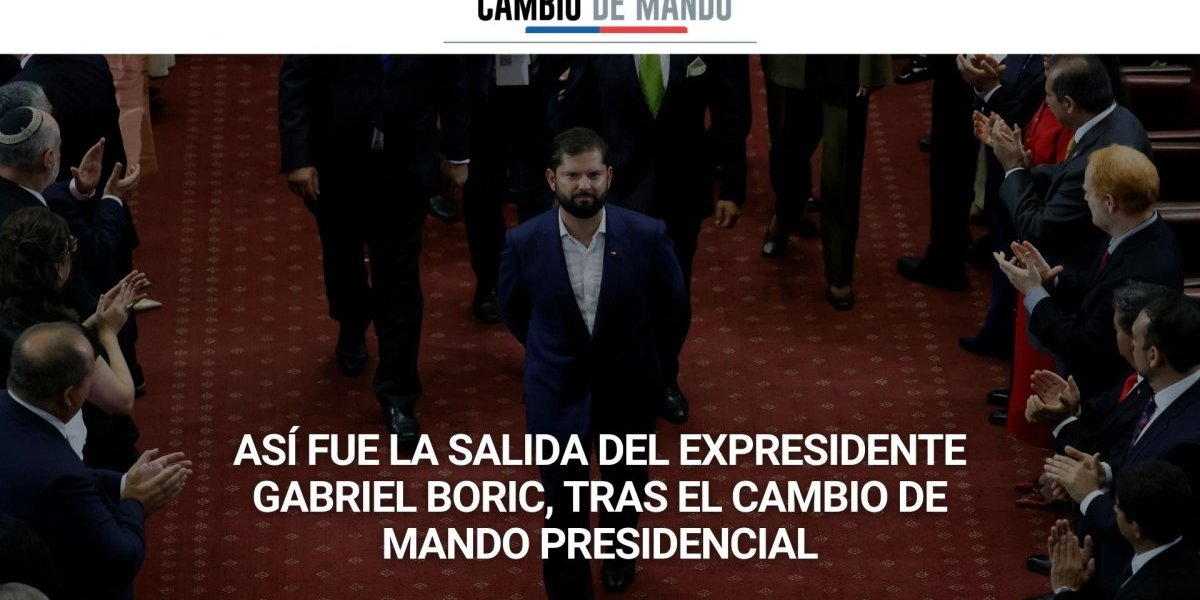 <p>Cambio de mando | Así fue la salida del expresidente Gabriel Boric, tras el cambio de mando presidencial</p>