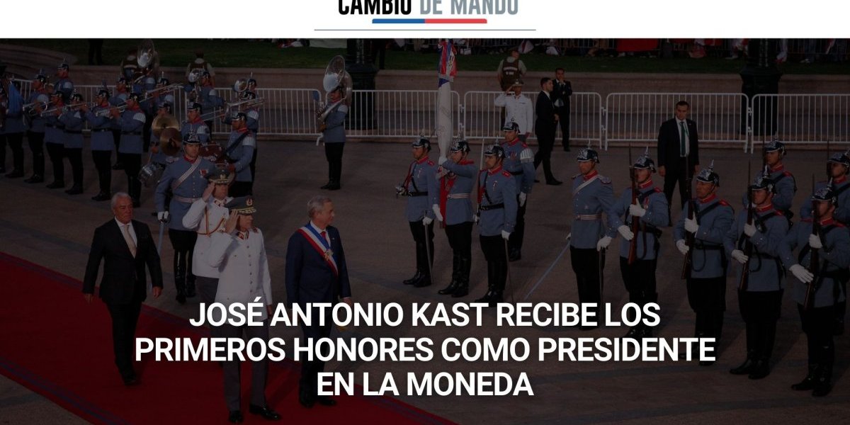 <p>Cambio de mando | José Antonio Kast recibe los primeros honores como Presidente en La Moneda</p>