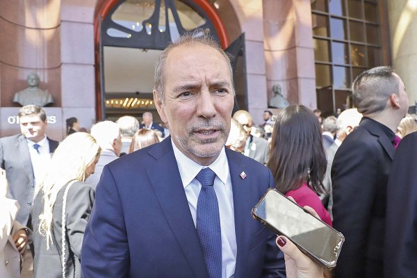 <p>Ministro de Transporte y Telecomunicaciones, Louis de Grange. Foto: Julio Castro.</p>