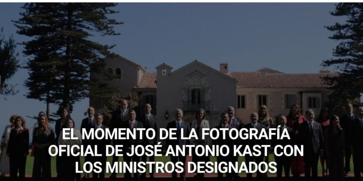 <p>Cambio de mando | El momento de la fotografía oficial de José Antonio Kast con sus ministros designados</p>