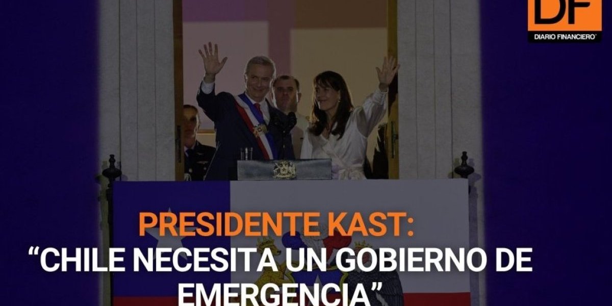 <p>Ahora en DF | Kast en su primer discurso como Presidente: “Chile necesita un Gobierno de emergencia”</p>
