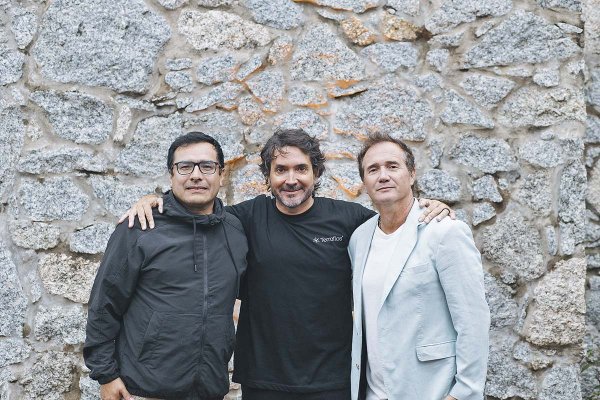 Felipe Arquea (Rubisco), Facundo Garretón (Terraflos) y José Pablo García (Rubisco).