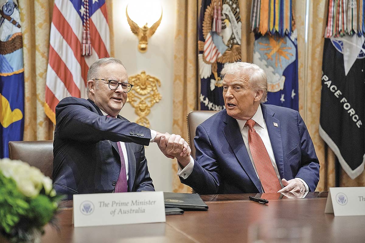 <p>El Presidente de EEUU, Donald Trump, y el Primer Ministro de Australia, Anthony Albanese, firmaron el 20 de octubre de 2025. Foto: Bloomberg</p>