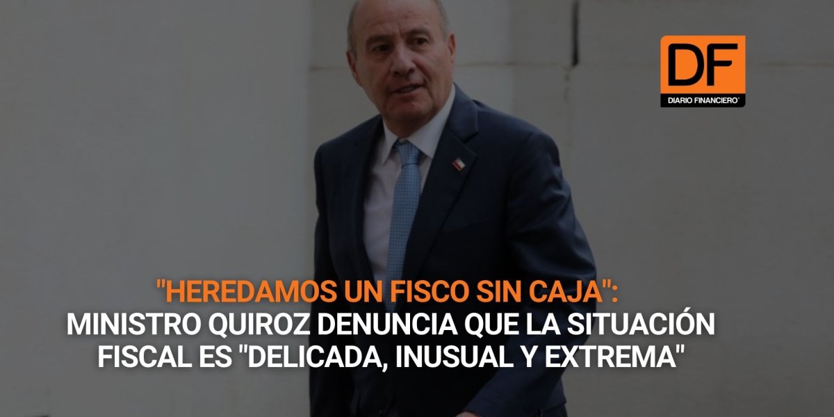 <p>Ahora en DF | "Heredamos un fisco sin caja": Ministro Quiroz denuncia que la situación fiscal es "delicada, inusual y extrema"</p>