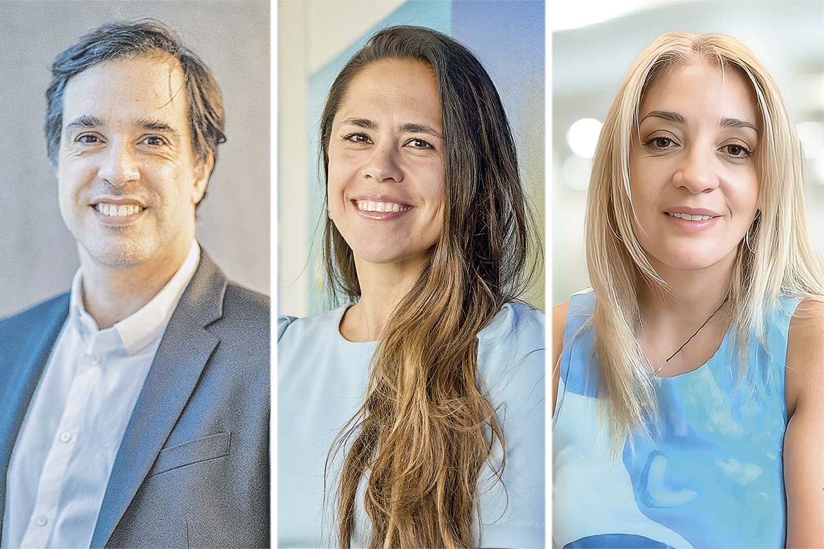 <p>Ignacio Yarur presidente de Bci. María Francisca Yáñez directora de Coca Cola Andina. Andrea Hernández gerenta de transformación digital de Penta Financiero</p>