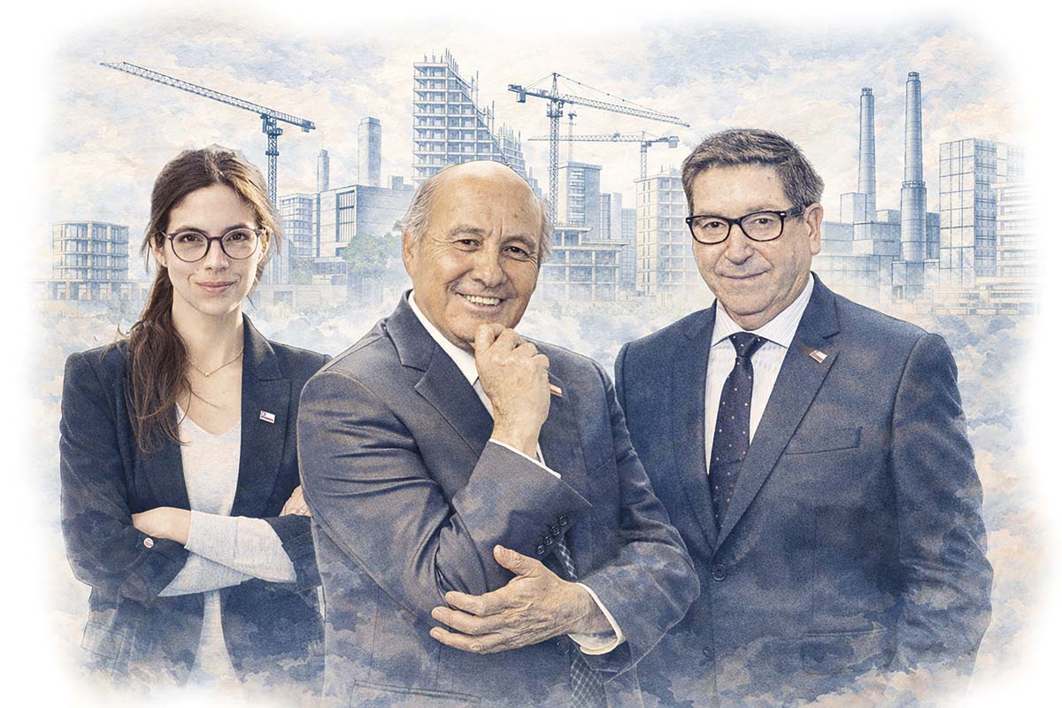 <p>Francisca Toledo, ministra de Medio Ambiente. Jorque Quiroz, ministro de Hacienda. Daniel Mas, biministro de Economía y Minería. IMAGEN TRATADA CON IA</p>