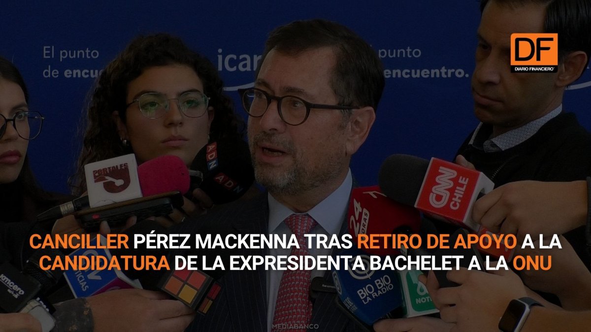 Ahora en DF | Canciller por retiro de apoyo a la candidatura de Bachelet a la ONU: "No solo tiene que ver con lo económico, sino del esfuerzo de apoyar algo que no es viable"