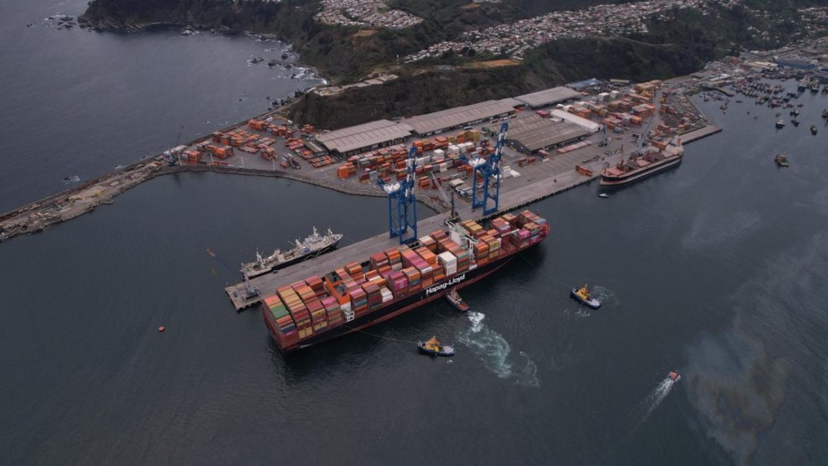 Puertos de Talcahuano y SVTI buscan consolidar ruta exportadora de salmones por Biobío