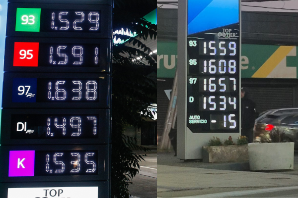 <p>La histórica alza de los combustibles ya es una realidad: la gasolina de 97 octanos bordea los $ 1.700 por litro en el sector oriente de Santiago</p>