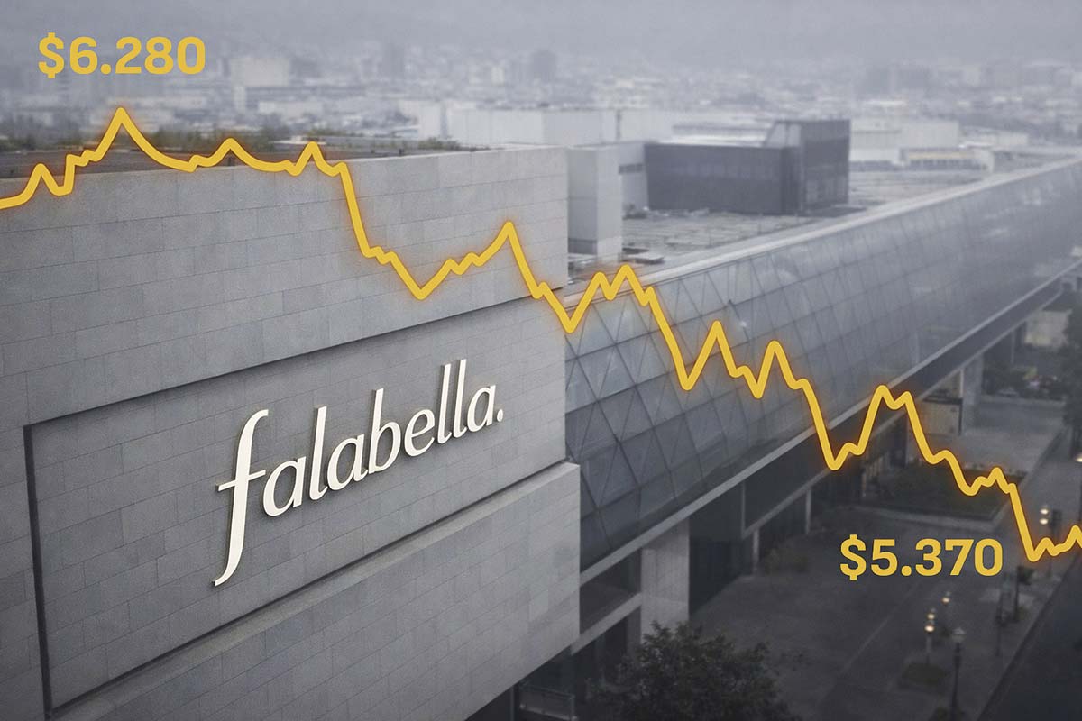 <p>Falabella cae un 14% desde la salida de Ostalé y es la peor acción del IPSA</p>