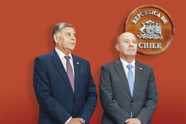 <p>Claudio Alvarado y Jorge Quiroz. Foto: Presidencia.</p>